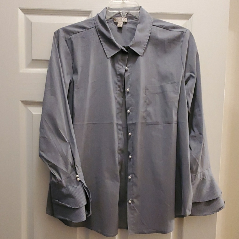 Elaine Rose Blouse Peplum Sleeves